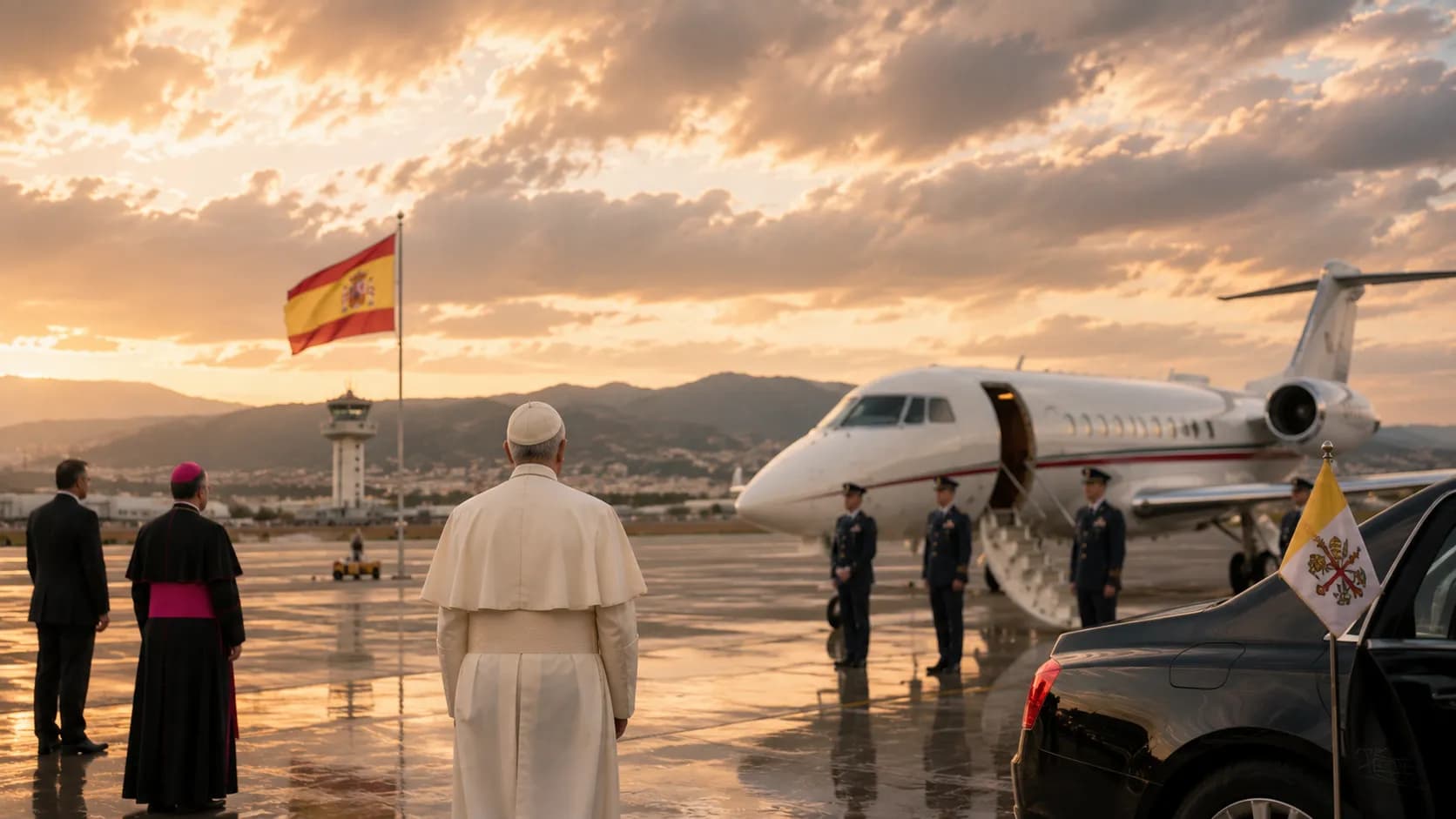 King of Spain Lends Jet to Pope