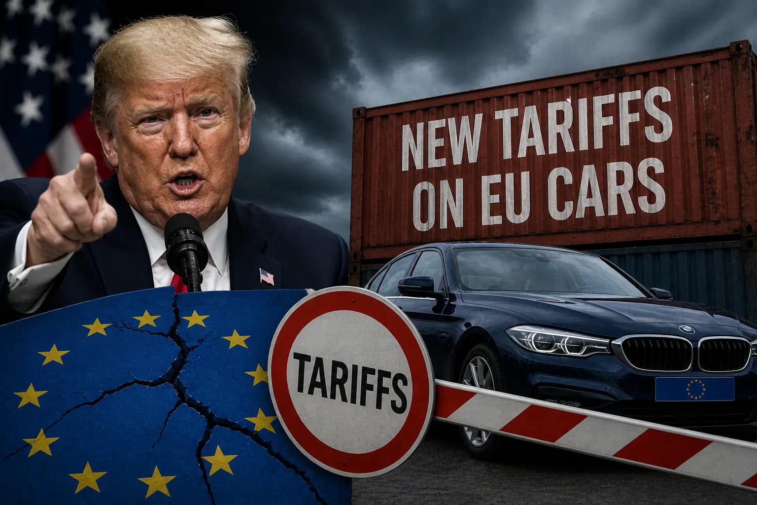 Trump will increase the tariffs on cars made in EU to 25%